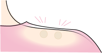 小さく、目立ちにくい